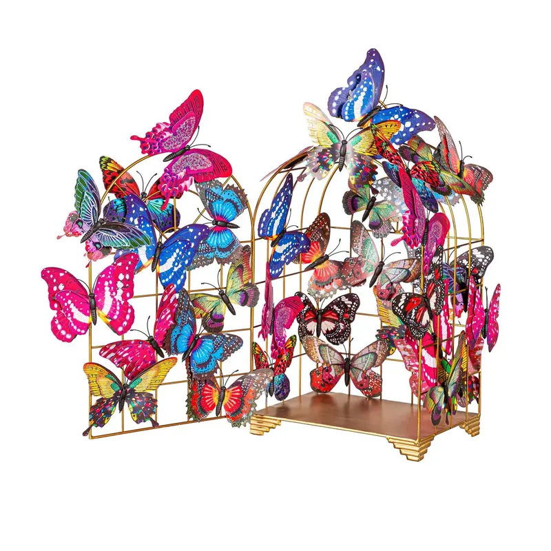 Cottage Garden Decor, Glitter Magnetic Butterfly Program, Set of 145