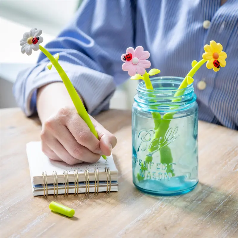 Cottage Garden Stationery, Flower Pen, Asst of 3, CDU