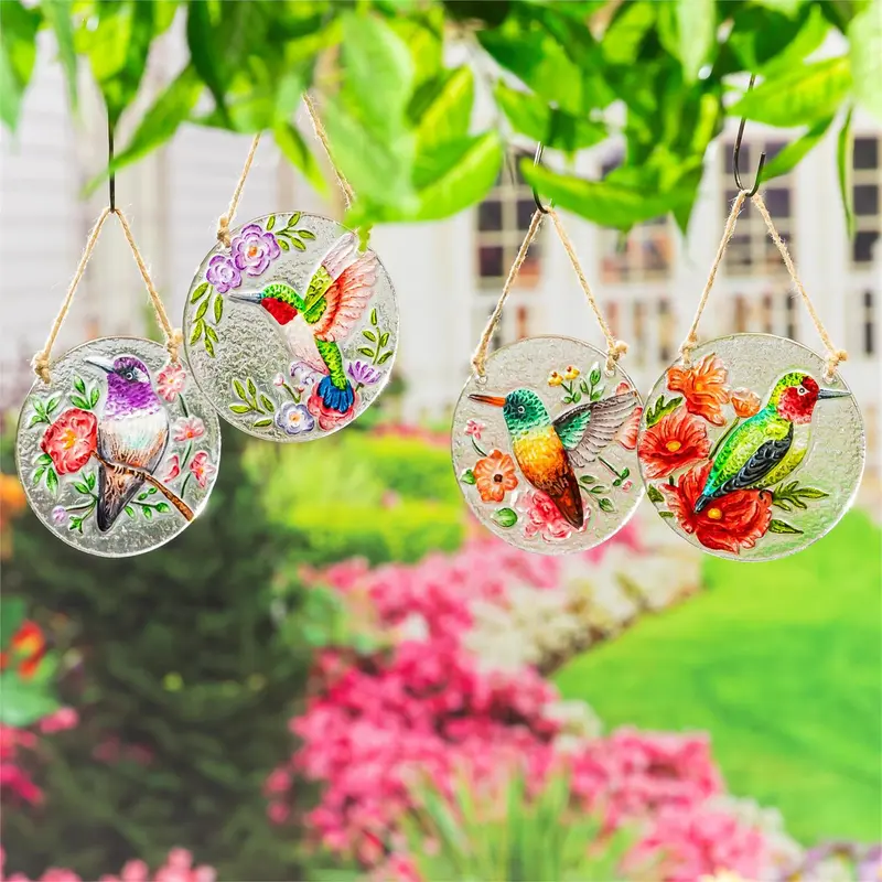 Cottage Garden Suncatcher, Hummingbird, 5.5", Asst of 4, CDU