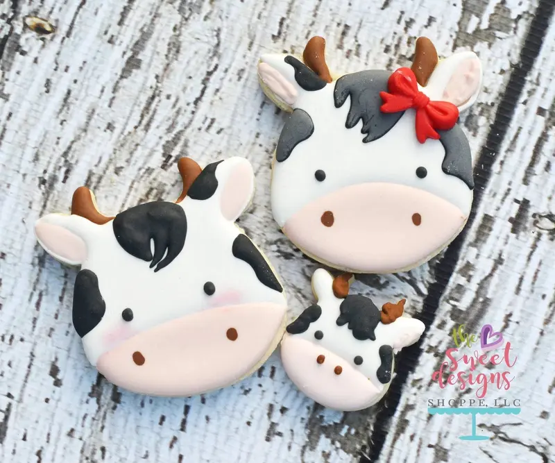 Cow Face V2 - Cookie Cutter