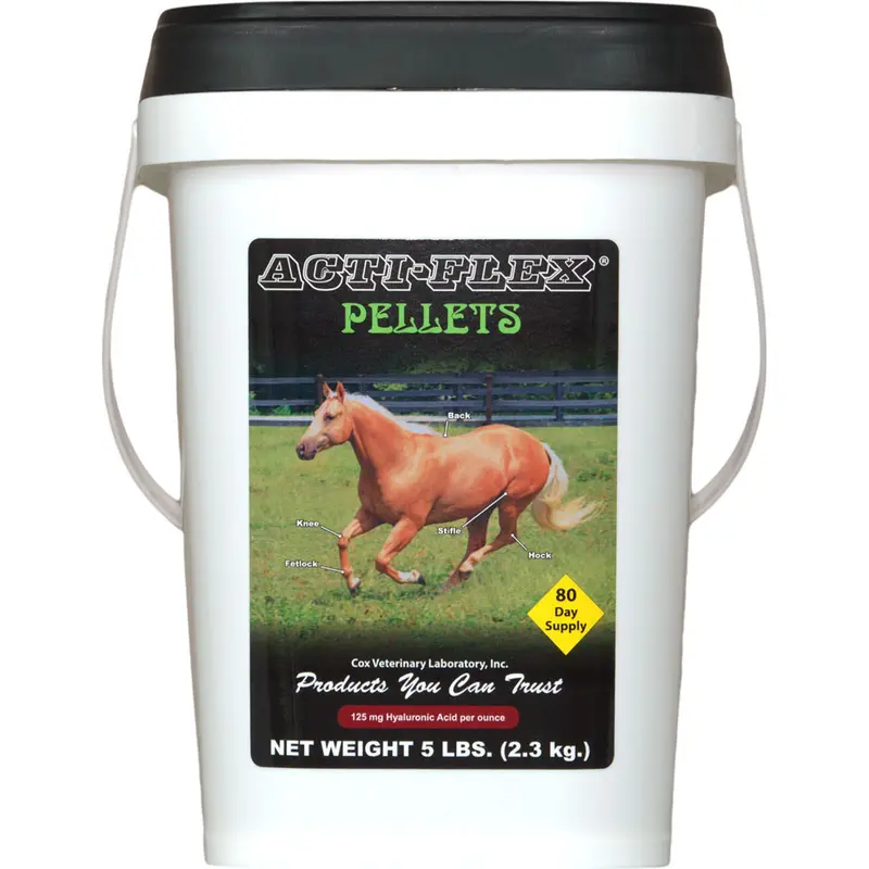 Cox Acti-Flex Joint Supplement 5 lb – Horse Joint Support Pellets with Glucosamine, Chondroitin, MSM & Hyaluronic Acid