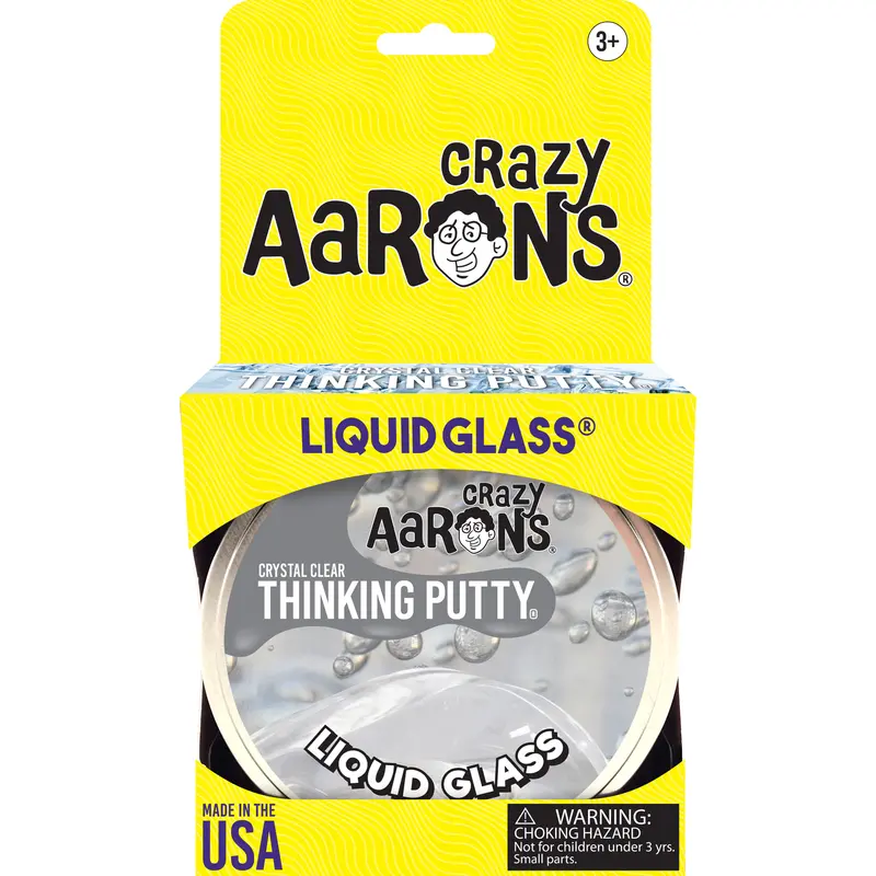 Crazy Aaron's Liquid Glass Thinking Putty Clear - Open Box