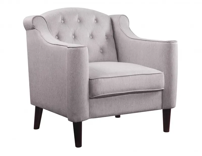Cream Fabric Chair By Homeroots