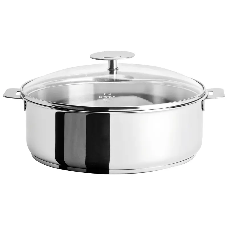 Cristel Mutine Detachable Handle 4.5-Quart Saute Pan With Lid