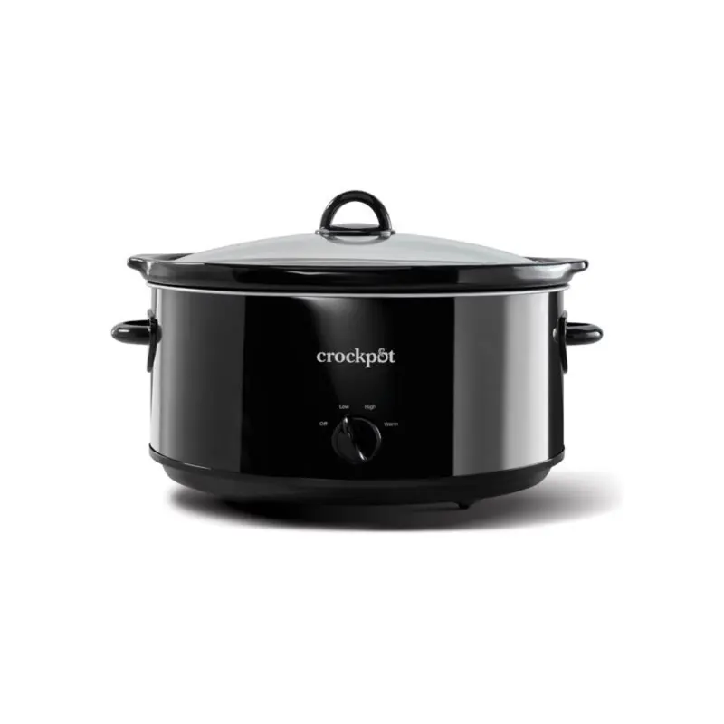 Crock-Pot 8 qt Black Stoneware Slow Cooker - Open Box