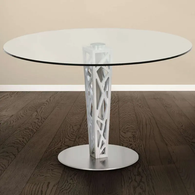 Crystal 48" Round Dining Table By Armen Living