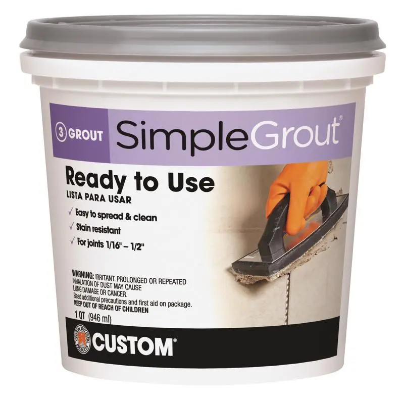 Custom Building Products SimpleGrout Indoor White Grout 1 qt - Deal of The Week
