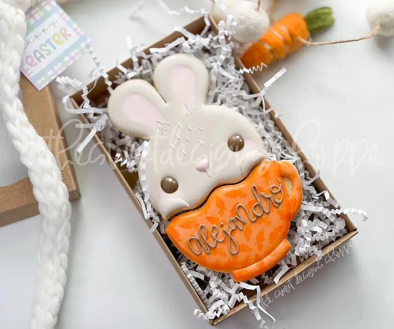 Cute Bunny in Mug Two Piece Set - Set of 2 - Cookie Cutters