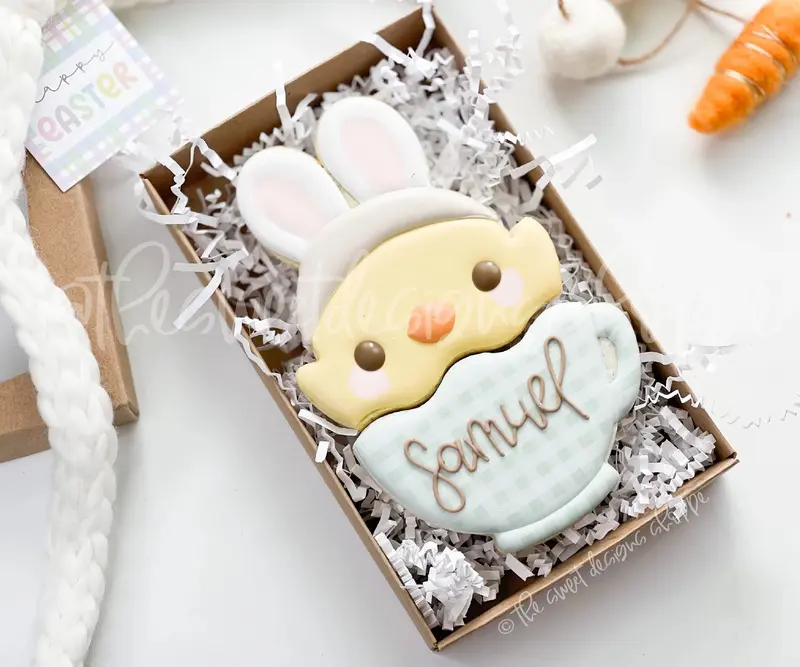 Cute Chick in Mug Two Piece Set - Set of 2 - Cookie Cutters