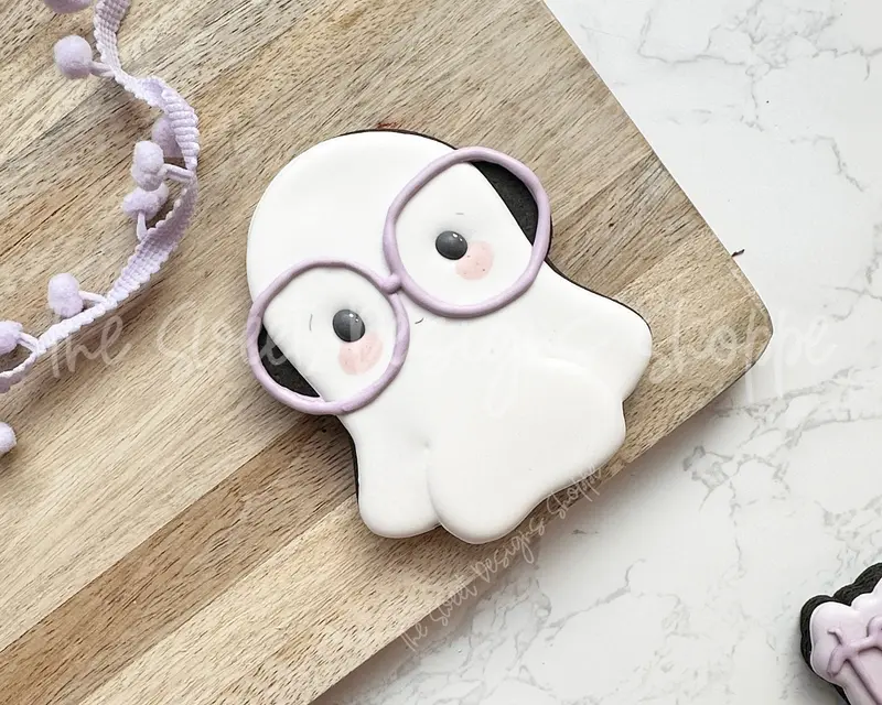 Cute Nerdy Ghost - Cookie Cutter