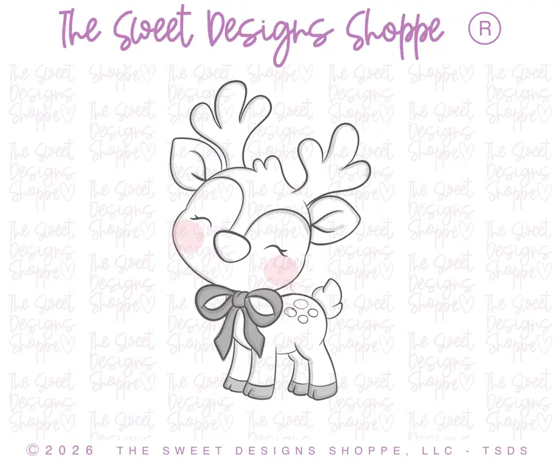 Cute Reindeer - Cookie Cutter
