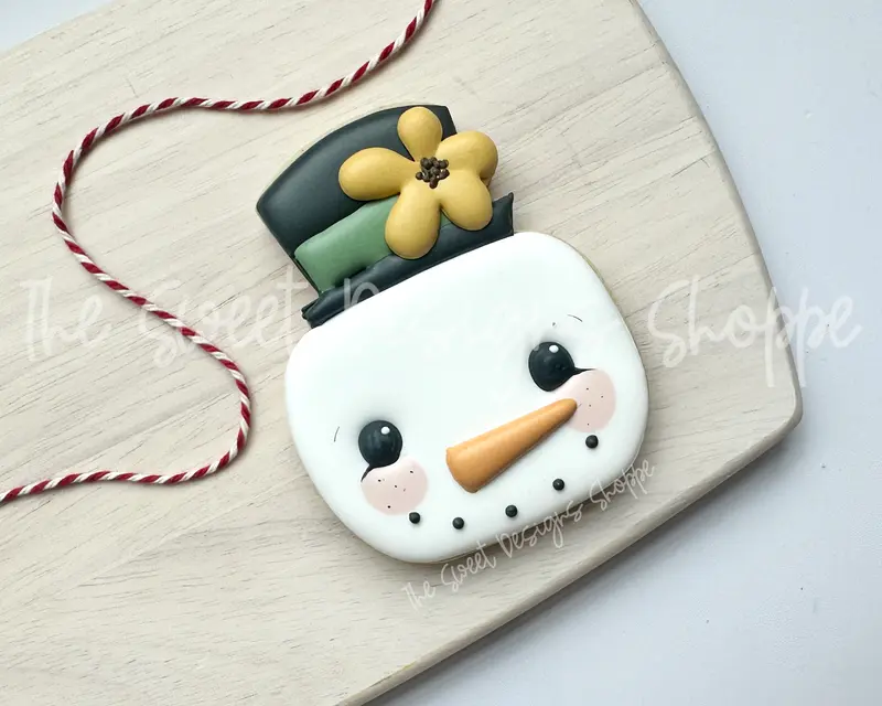 Cute Snowman Face V2- Cookie Cutter