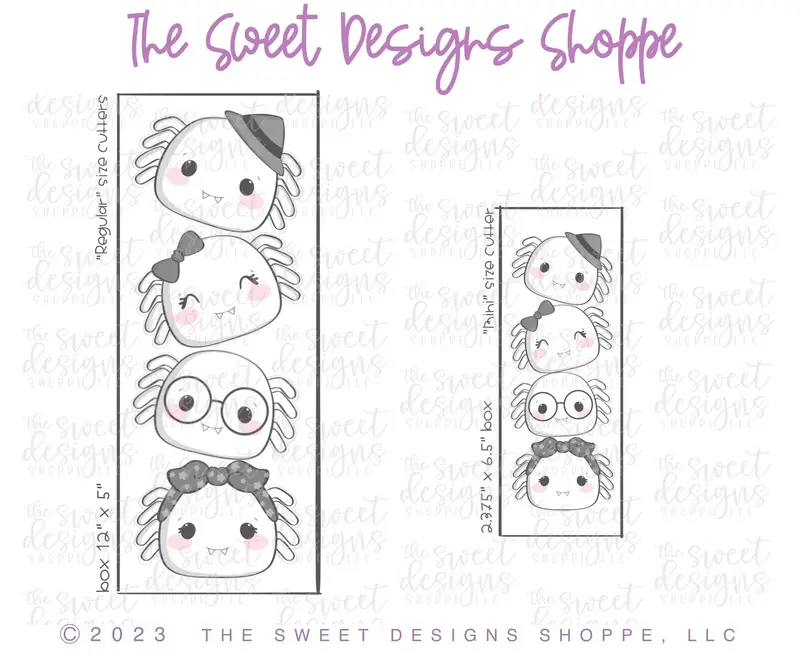 Cute Spiders Set - Cookie Cutters - Set of 4