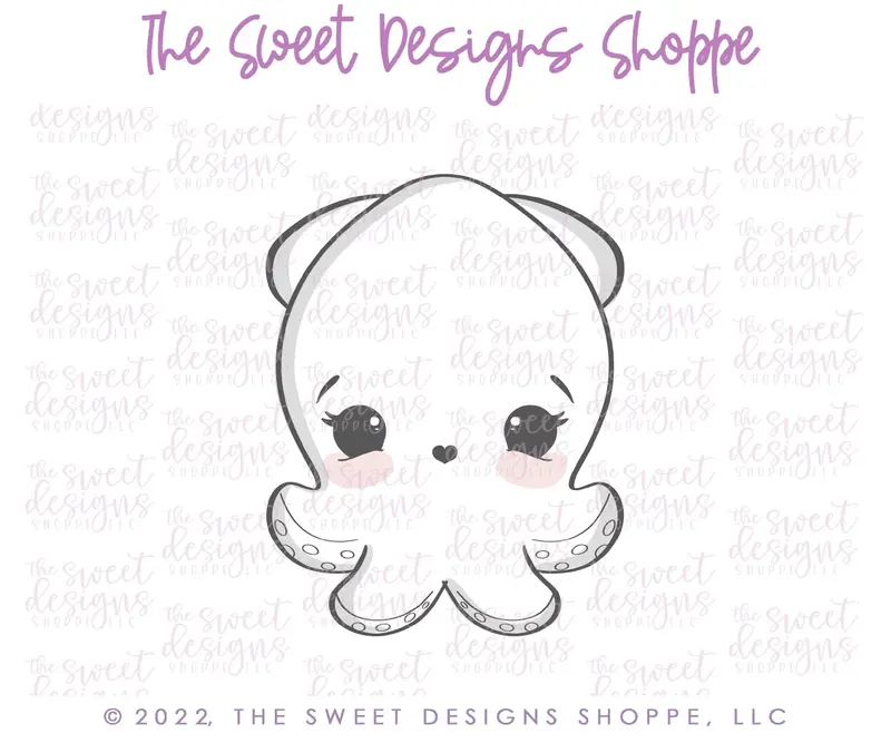 Cute Squid - Cookie Cutter