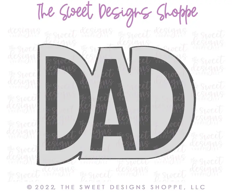 DAD Plaque - Cookie Cutter