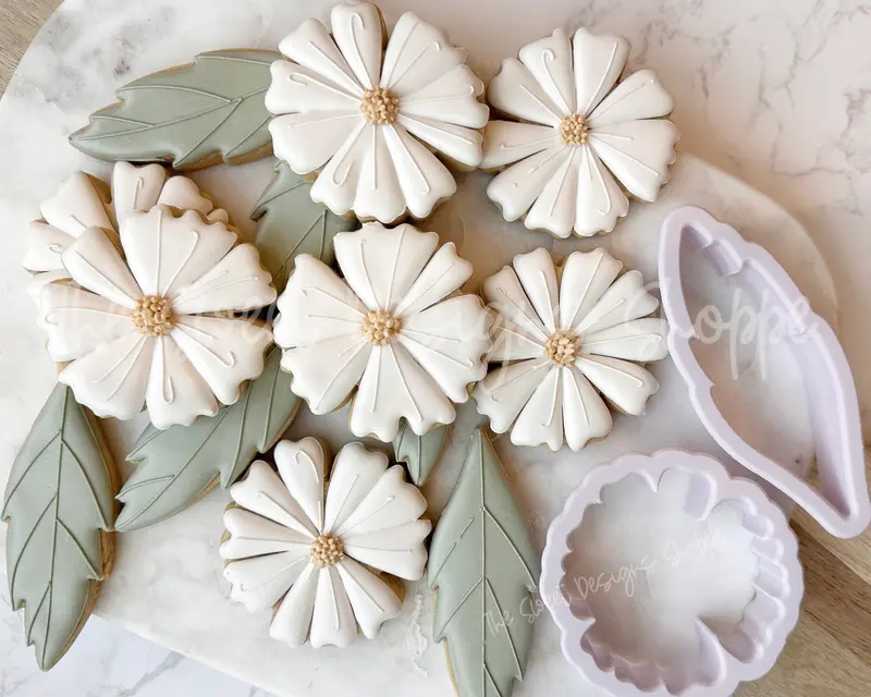 Daisy & Leaf Set - Set of 2 - Cookie Cutters