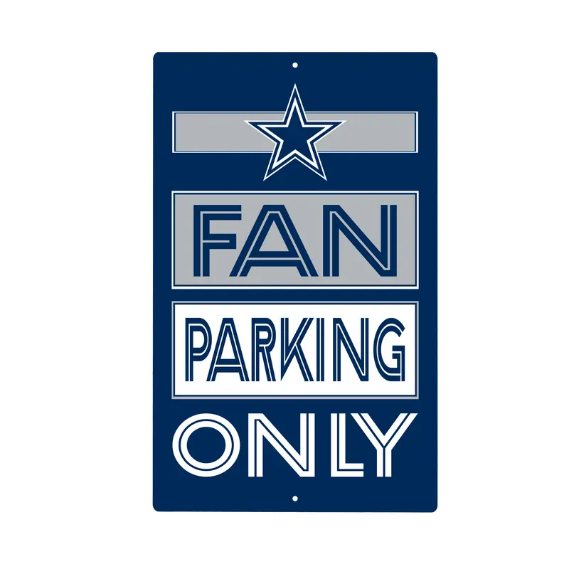 Dallas Cowboys Fan Parking USA Metal Wall Sign, 7.5" x 11.5"