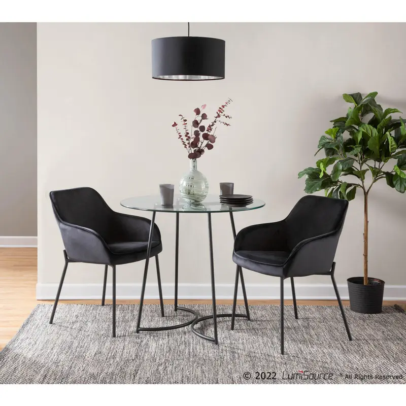 Daniella Dining Chair - Set of 2 Black By LumiSource
