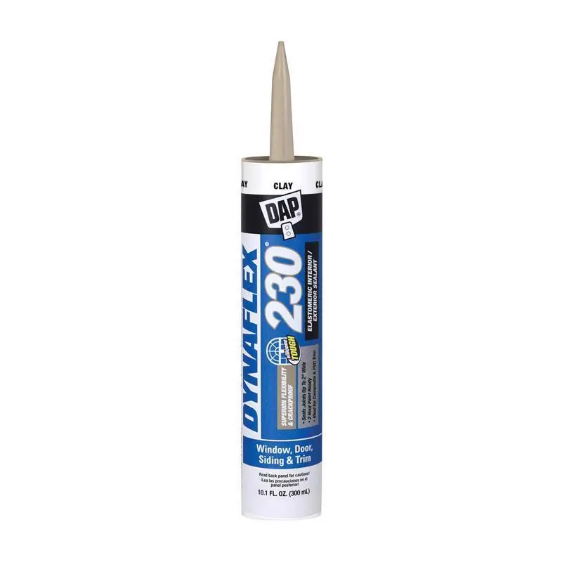 DAP Dynaflex 230 Clay Silicone Zero VOC g/L Door/Trim/Window Sealant 10.1 oz. for Indoor/Outdoor - Deal of The Week