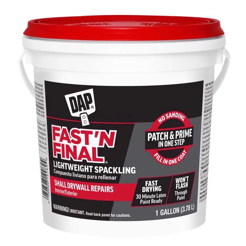 DAP Fast 'N Final Ready to Use White Lightweight Spackling Compound 1 gal - Open Box