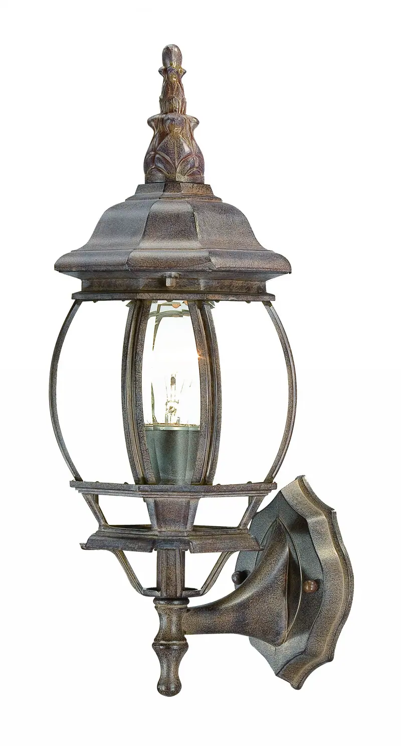 Dark Brown Glass Globe Wall Light By Homeroots