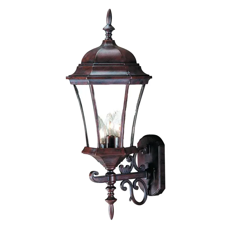 Dark Brown Ornamental Carousel Lantern Wall Light By Homeroots