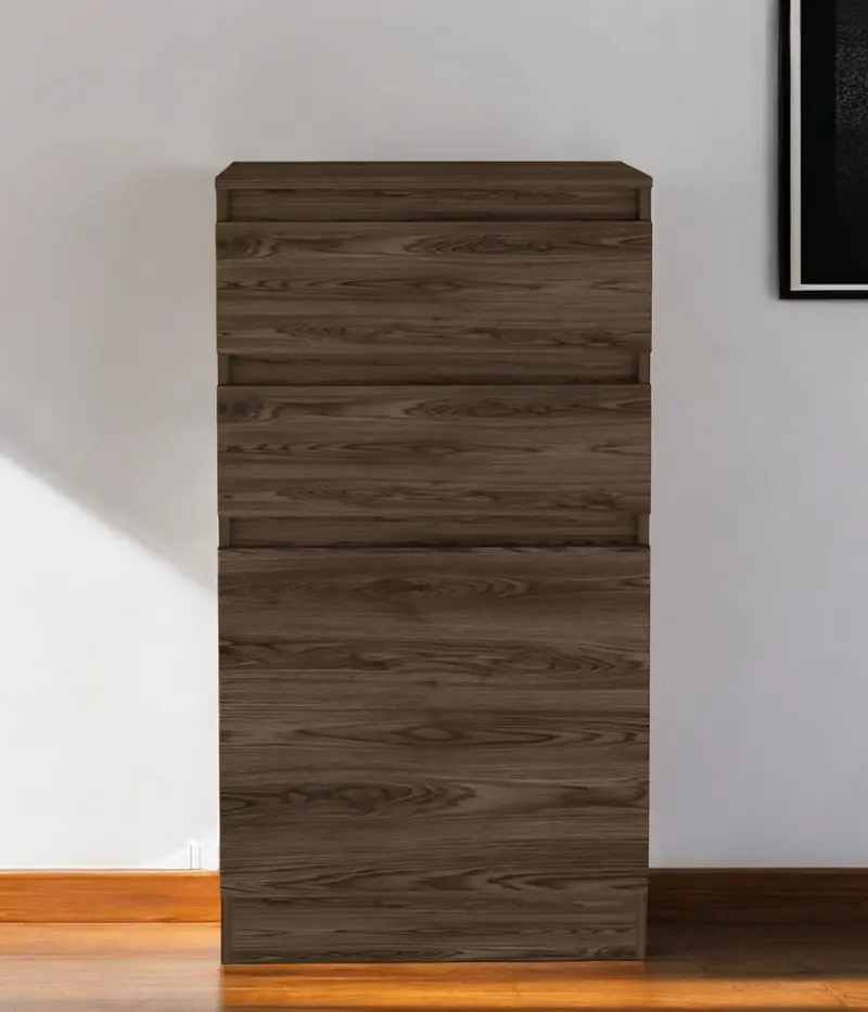Dark Brown Two Drawer Standard Chest By Homeroots