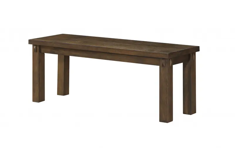 Dark Oak Wood Bench By Homeroots