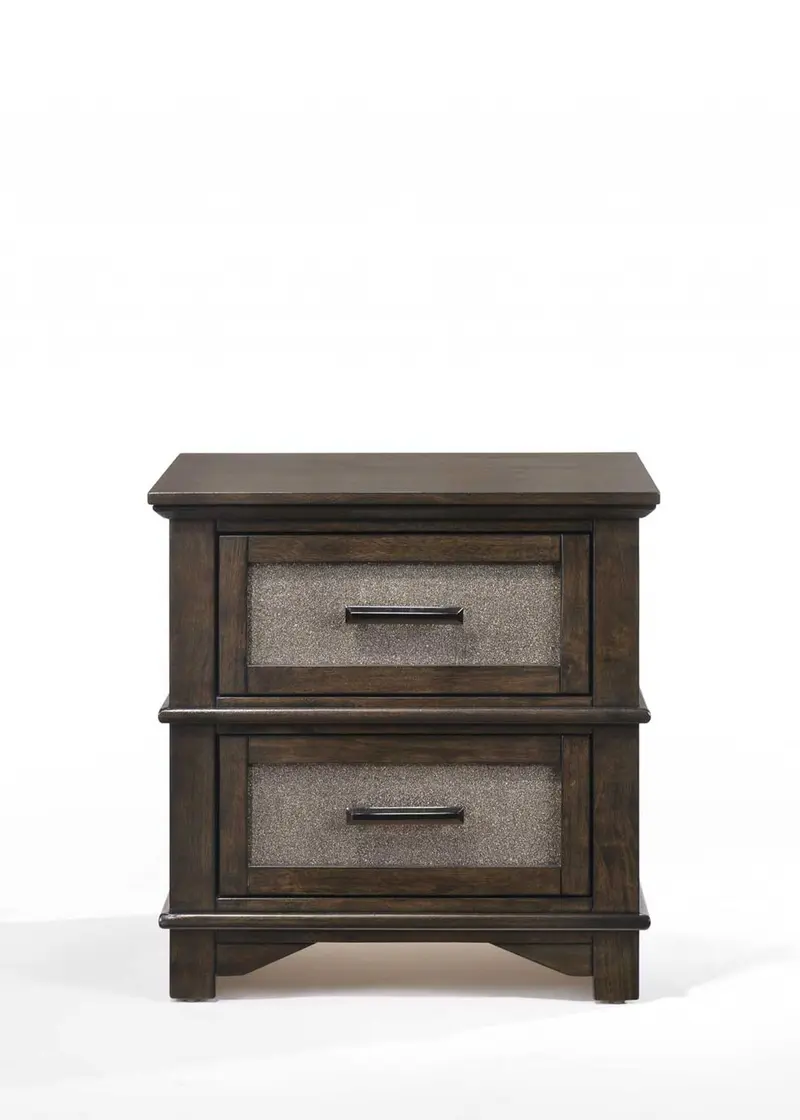 Dark Walnut Wood Nightstand By Homeroots - 347083