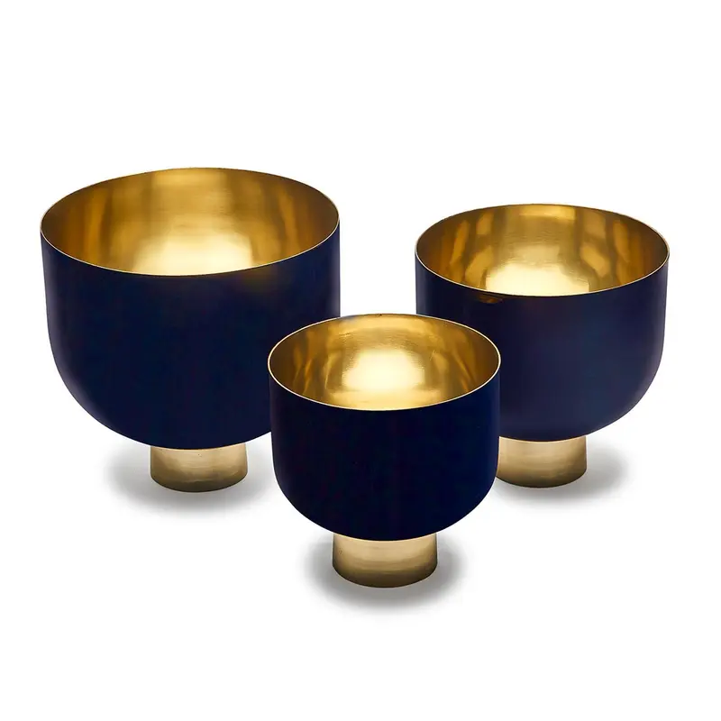 Dec. Opus Bowls W/Gold Base Set Of 6 By Tozai Home