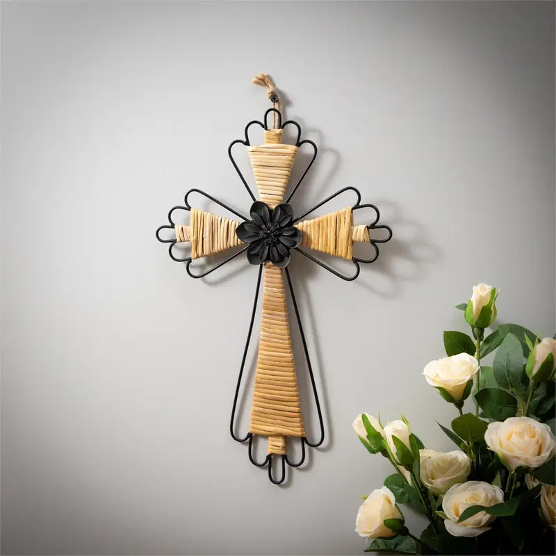 Decorative Cross Wall Décor, 10" L x 15" H