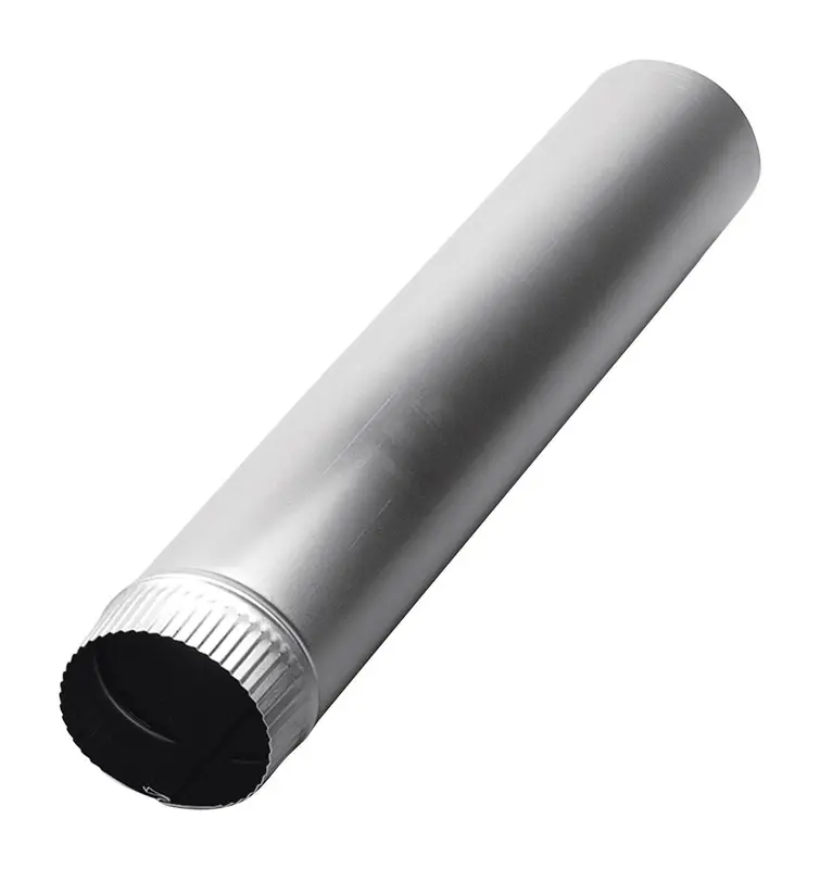 Deflect-O 60 in. L X 4 in. D Silver Aluminum Vent Pipe (Pack of 6)