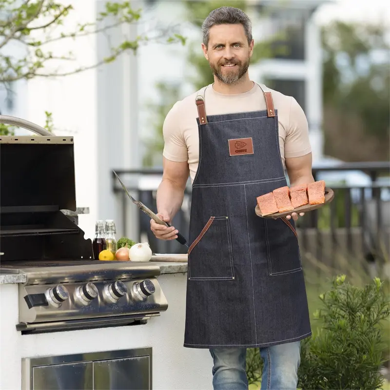 Denim Grill Apron & Mitt Set, Kansas City Chiefs