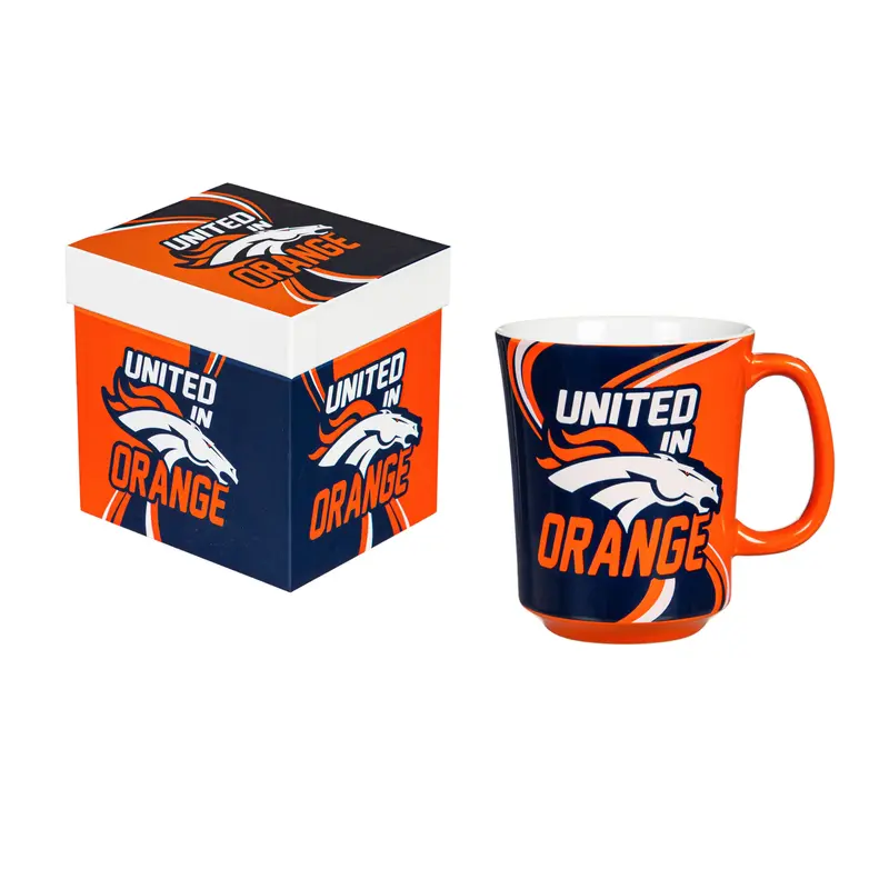 Denver Broncos, 14oz Ceramic with Matching Box,3rca3809