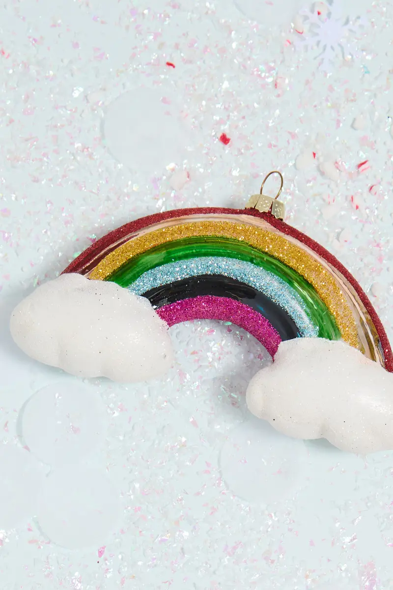 Des Colores Rainbow Ornament Set of 4 By Accent Decor