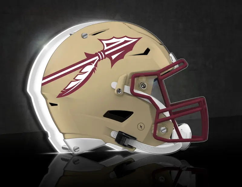 Desklite LED Decor, Helmet Shape, College Football,Florida State University