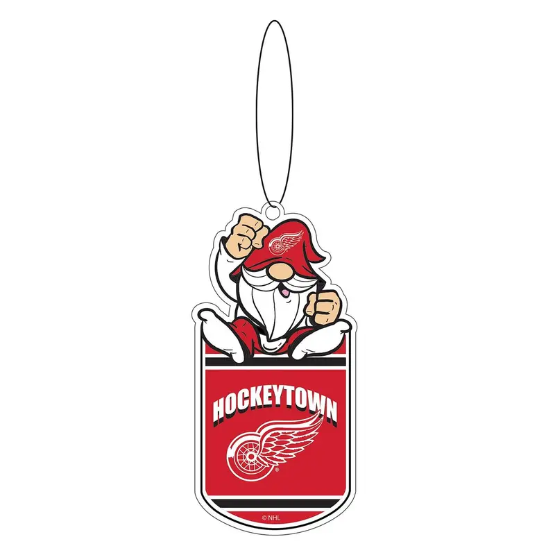 Detroit Red Wings Gift Tag Ornament, Gnome Fan