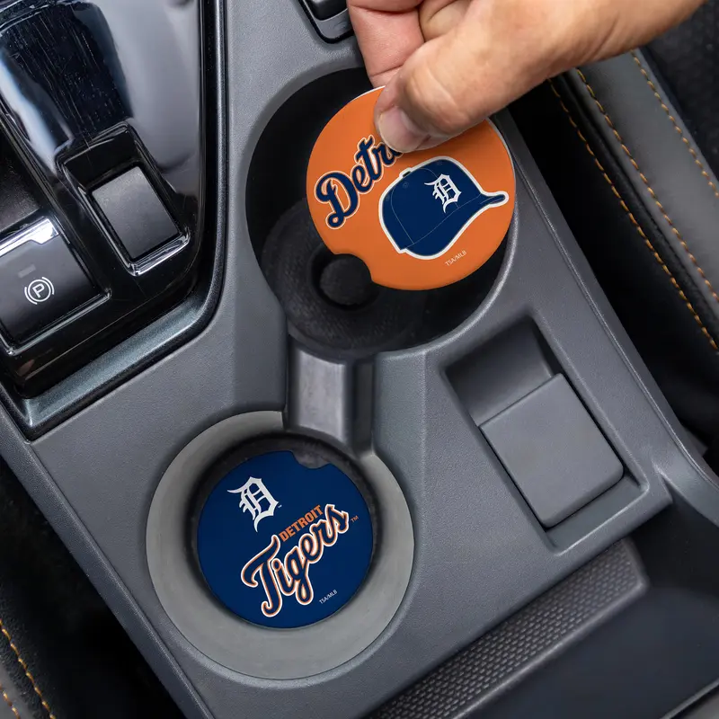 Detroit Tigers Car Coaster Set, 2pc