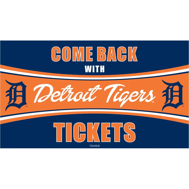 Detroit Tigers Come Back with Tickets PVC Trapper Mat, 28" x 16"