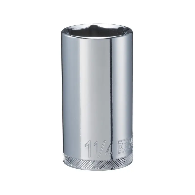 DeWalt 1-1/4 in. X 1/2 in. drive SAE 6 Point Deep Socket 1 pc