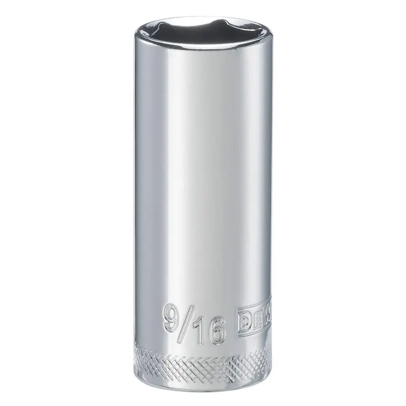 DeWalt DirectTorque 9/16 in. X 1/4 in. drive SAE 6 Point Deep Socket 1 pc