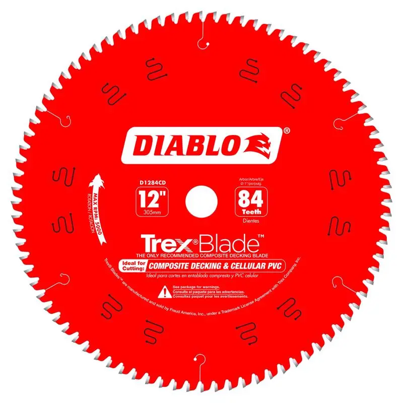Diablo TrexBlade 12 in. D X 1 in. TiCo Hi-Density Carbide Circular Saw Blade 84 teeth 1 pk - Open Box