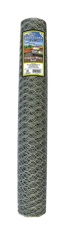 Digger's Root Guard 2 in. H X 25 in. D Silver Coated Wire Gopher Wire Roll - Open Box