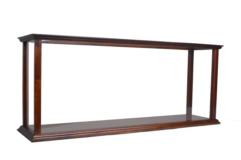 Display Case for Cruise Liner Midsize Classic Brown By Homeroots
