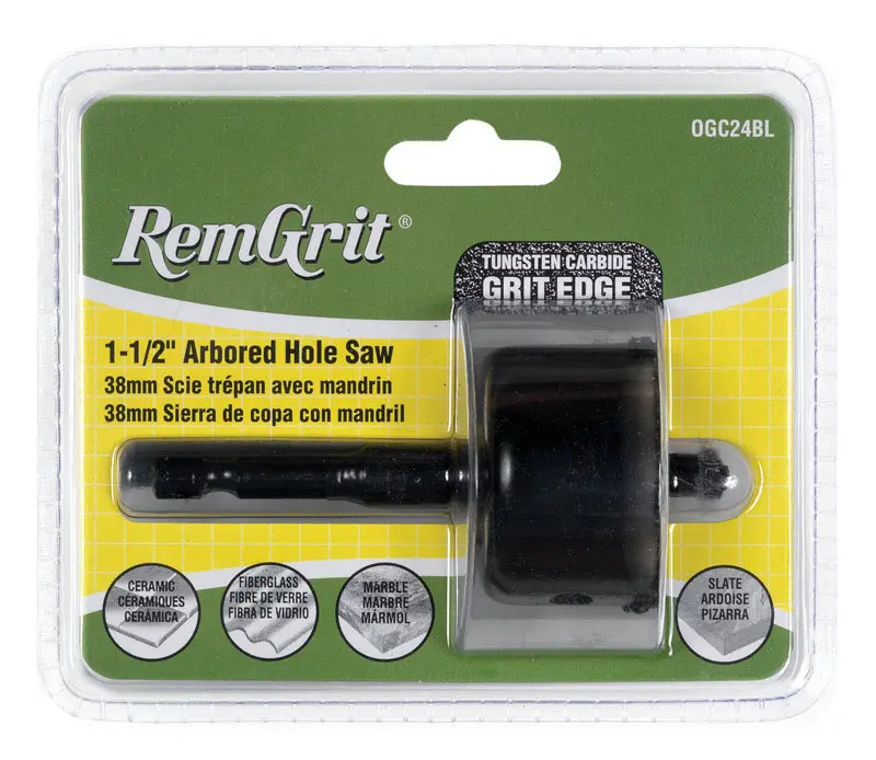 Disston RemGrit 1-1/2 in. Carbide Grit 7/8 in. L X 1/4 in. D Hole Saw - Deal of The Week