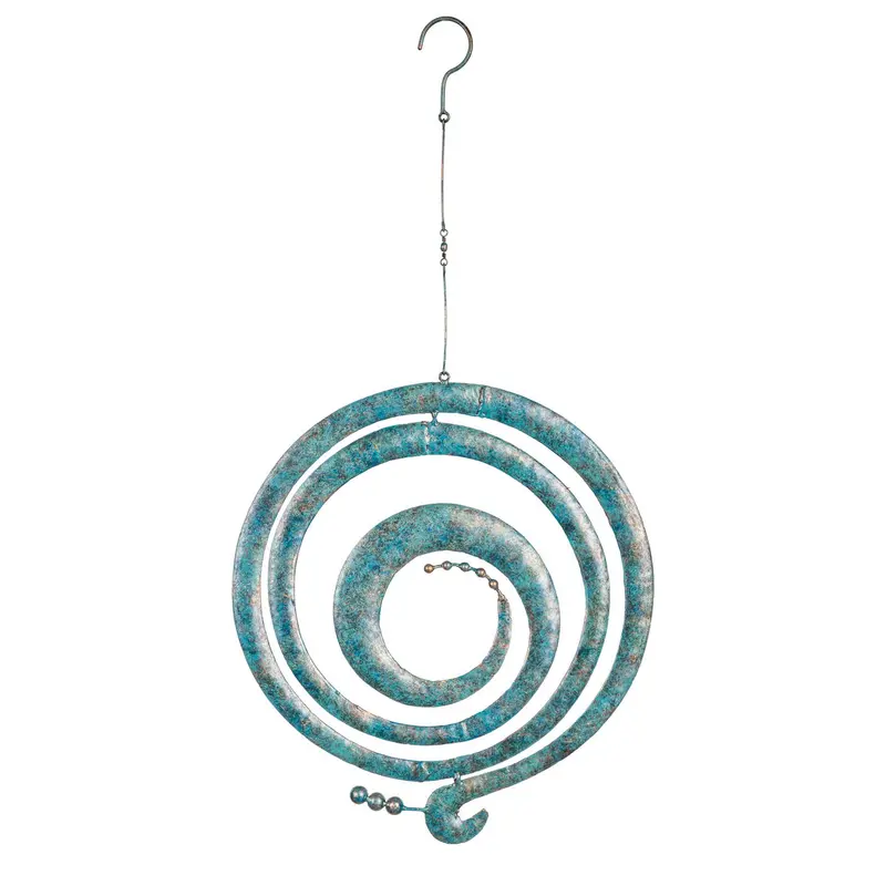 Distressed Blue Hanging Garden Décor