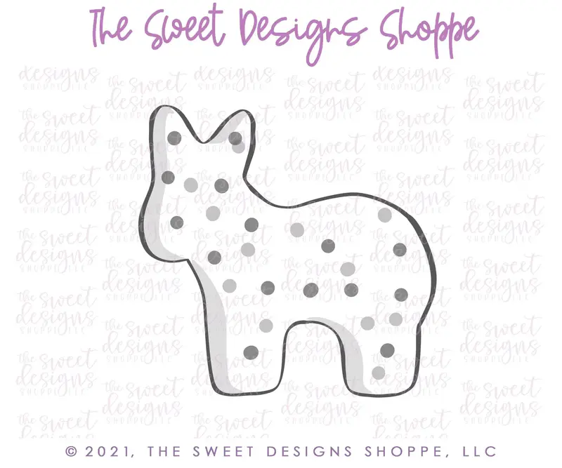 Donkey Frosted Cracker - Cookie Cutter