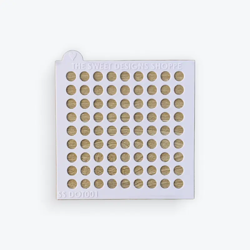 Dots Sprinkle Stencil - Dot Size
