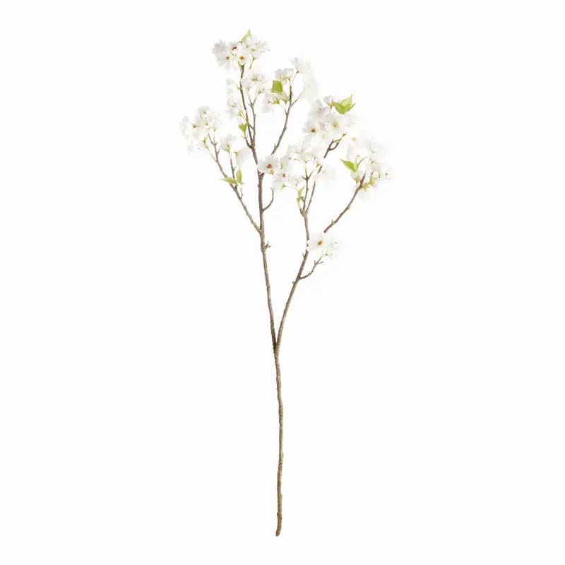 Double Cherry Blossom Branches 46", Set Of 2