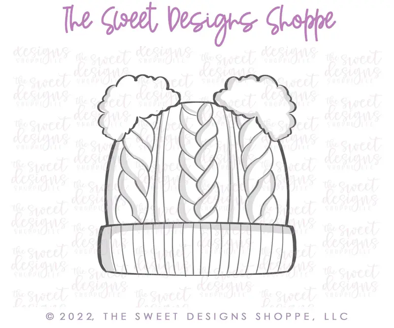 Double Pom Pom Hat - Cookie Cutter